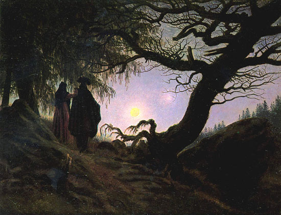 Friedrich-Man-and-Woman-Contemplating-the-Moon