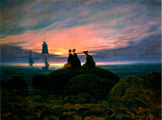 Friedrich-Moonrise-over-the-Sea